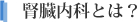 腎臓内科とは?